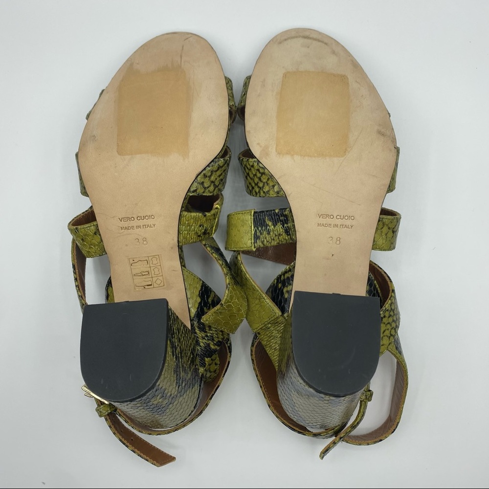 Paris Texas Python Ankle Sandal Khaki Size 8 NWOT - Picture 9 of 10